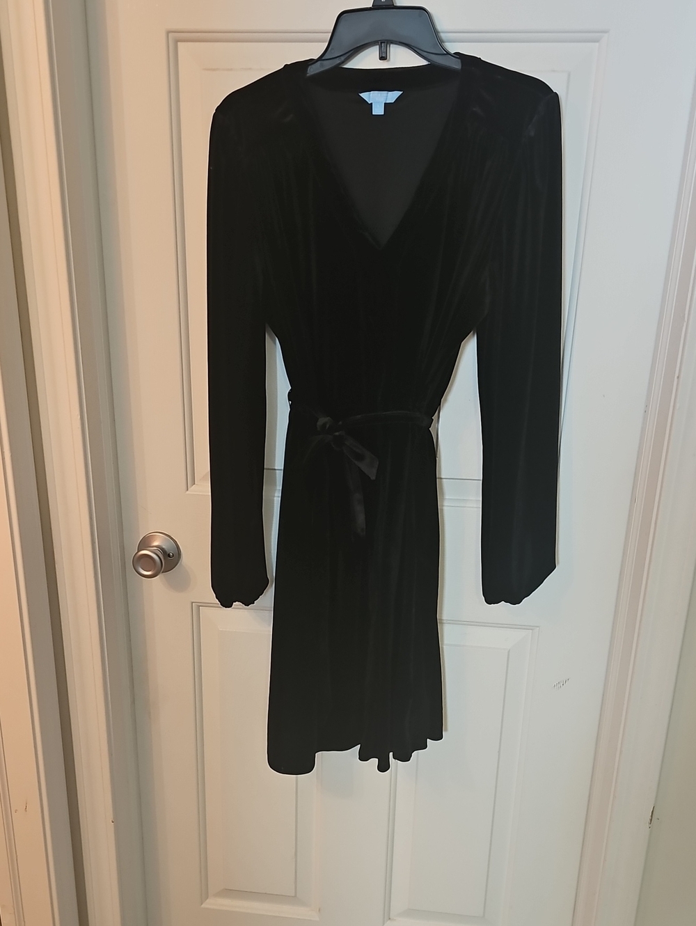 Draper James Black Dress with Blue Label
